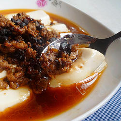 豉汁肉末蒸豆腐的做法[图]