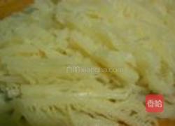 姜丝拌百叶的做法图解2