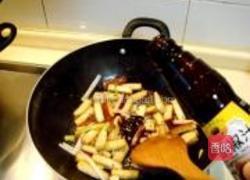 黑椒香干炒笋条的做法图解11