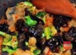 蒜茸双耳西兰花的做法图解6