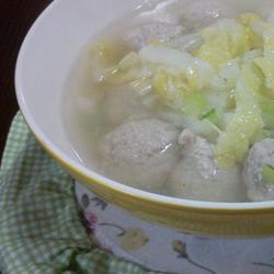 白菜丸子汤的做法[图]