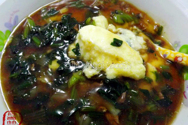 菠菜肉末蛋羹