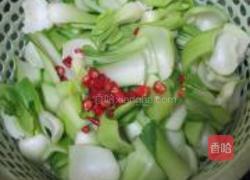 南昌辣炒油菜梗的做法图解2