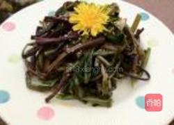 蒲公英拌蕨菜的做法图解5