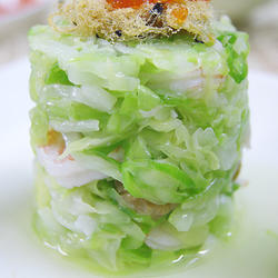 双虾包菜墩的做法[图]