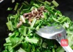 小白菜炒肉丝的做法图解5