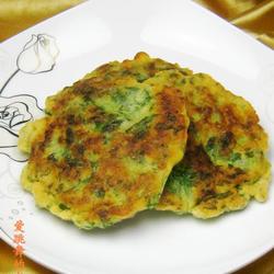 萝卜樱玉米面蛋饼的做法[图]