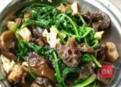 木耳腐竹拌菠菜的做法图解10