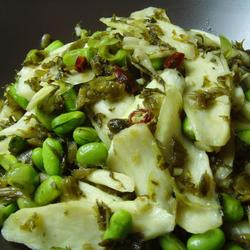 茭白毛豆倒篤菜的做法[图]