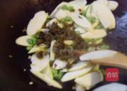茭白毛豆倒篤菜的做法图解5