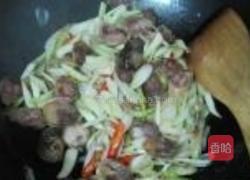 荞头炒香肠的做法图解6