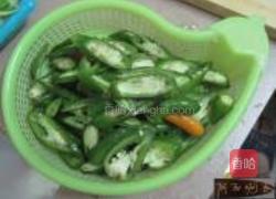 辣椒炒肝心的做法图解3