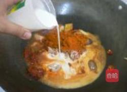 椰子咖喱虾的做法图解3