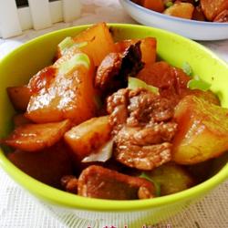白萝卜烧肉的做法[图]