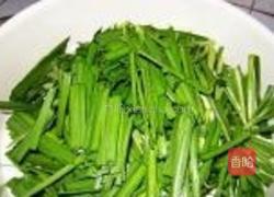 韭菜炒猪血的做法图解1