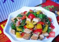 彩椒豆干丁的做法图解11