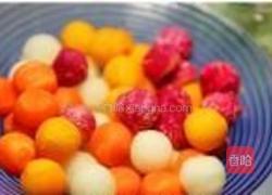 炒五色蔬丸的做法图解1