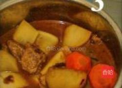 萝卜烧牛肉的做法图解3