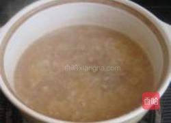 扁豆花肉片糯米粥的做法图解6
