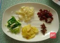 酸豆角烧鸭的做法图解3