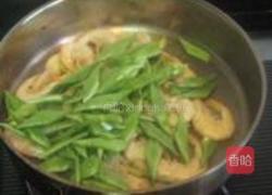 长扁豆炒白条虾的做法图解3