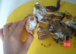 南瓜炖蟹的做法图解2