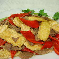 豆腐炒肉片的做法[图]