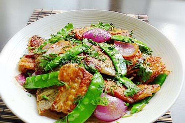香煎三文鱼骨
