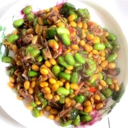 小虾炒双豆的做法[图]