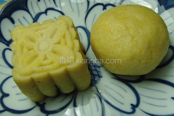 豆渣玉米面蓝莓糕