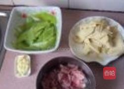 莴笋千张煮肉片的做法图解2