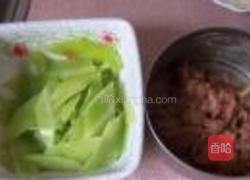 莴笋千张煮肉片的做法图解3