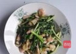 韭菜炒河虾的做法图解8