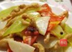 山药青笋炒鸡丝的做法图解14