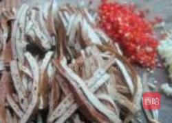 凉拌卤味豆腐丝的做法图解2