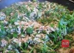 荠菜吞拿鱼炒饭的做法图解8