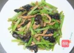 山芹炒肉丝的做法图解7