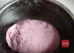 紫薯绿茶双色馒头的做法图解5