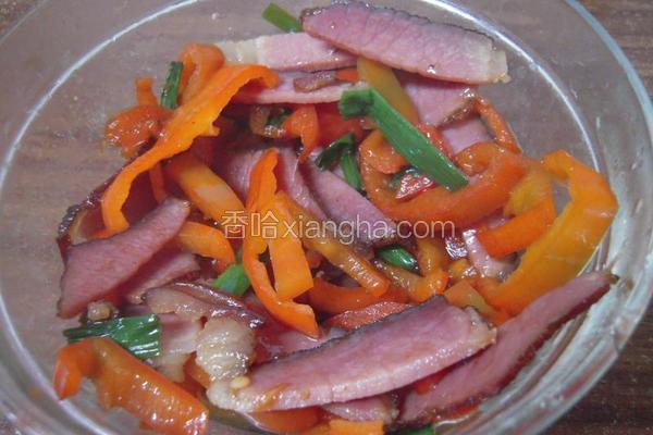 红椒炒腊肉