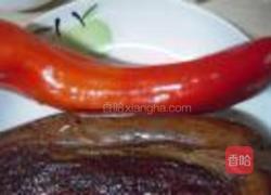 红椒炒腊肉的做法图解2