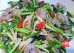 蒜苗牛肉的做法图解8