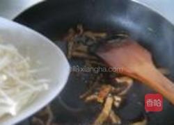 肉丝烧金针的做法图解6
