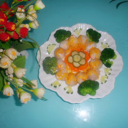 百花妃子含虾笑的做法[图]