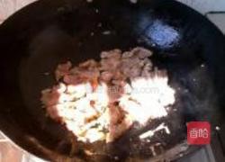 野辣椒苗炒肉片的做法图解6