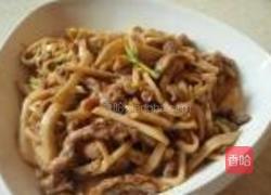 杏鲍菇炒肉丝的做法图解10