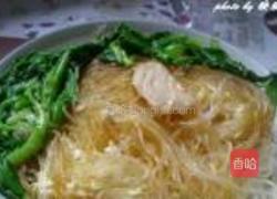 肉片茼蒿蛋蒸粉丝的做法图解8
