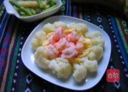 虾仁花菜的做法图解9