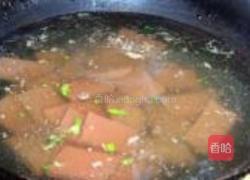血豆腐肉片炒青蒜的做法图解4