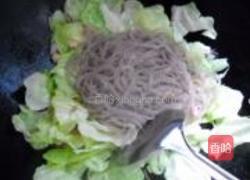 腊肉包菜炖薯粉的做法图解8