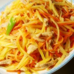 土豆丝炒肉的做法[图]